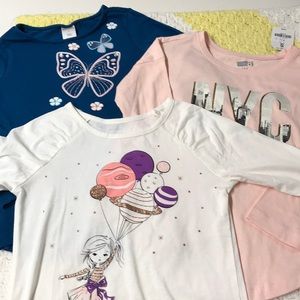 Bundle of 3 Top Brand Long sleeve Tees